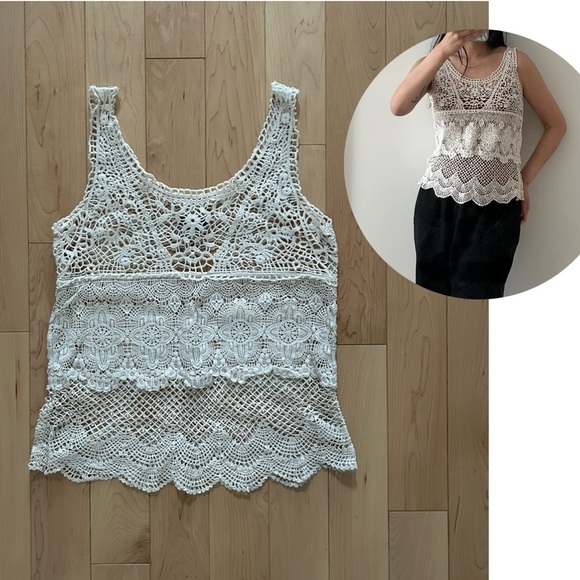 American Eagle Outfitters crochet tank - Picture 1 of 5